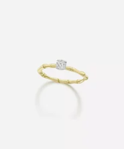 Jessica McCormack Bamboo Diamond Ring - 0.25ct Fashion Jewellery