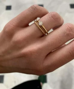 Jessica McCormack Dream Gifts For Her Bamboo Diamond Ring - 0.50ct