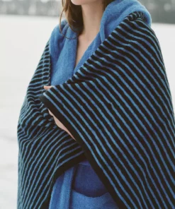 Tekla Organic Cotton Towels - Black And Blue 9 Tekla Organic Cotton Towels - Black And Blue