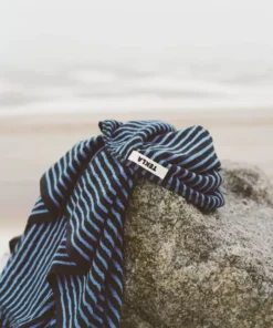 Tekla Organic Cotton Towels - Black And Blue 7 Tekla Organic Cotton Towels - Black And Blue