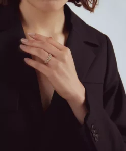 Jessica McCormack Fashion Jewellery Super Fine Eternity Band - White Gold