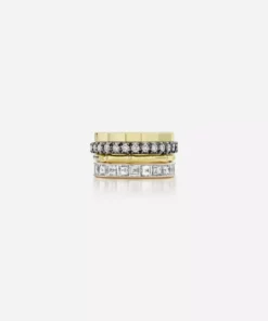 Jessica McCormack Fashion Jewellery Fine 14-Sided Yellow Gold Band