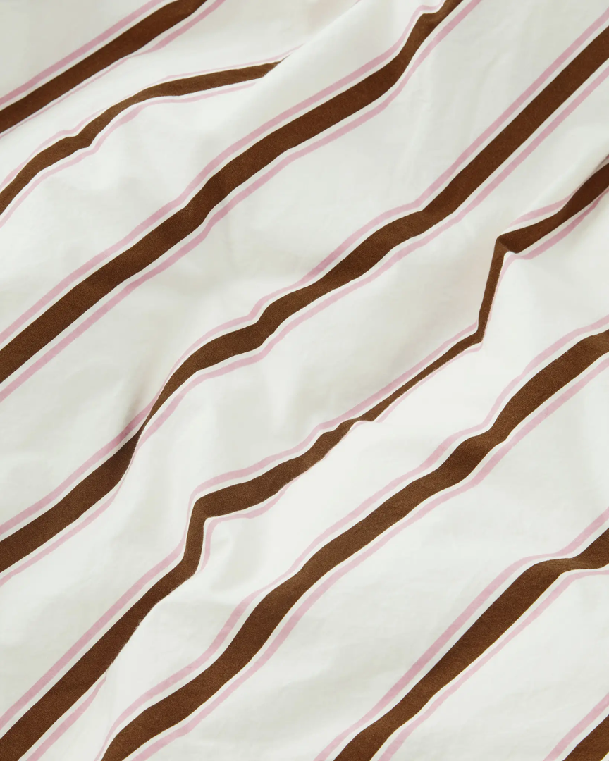 Tekla Cotton Percale Pillowcase - Anholt Stripes - Pair Home Living 2 Tekla Cotton Percale Pillowcase - Anholt Stripes - Pair Home Living