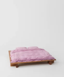 Tekla Cotton Percale Pillowcase - Mallow Pink - Pair 5 Tekla Cotton Percale Pillowcase - Mallow Pink - Pair