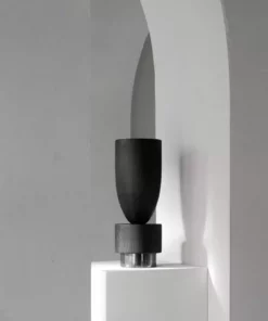 Arno Declercq Home Living Pot Vase With Steel - Black