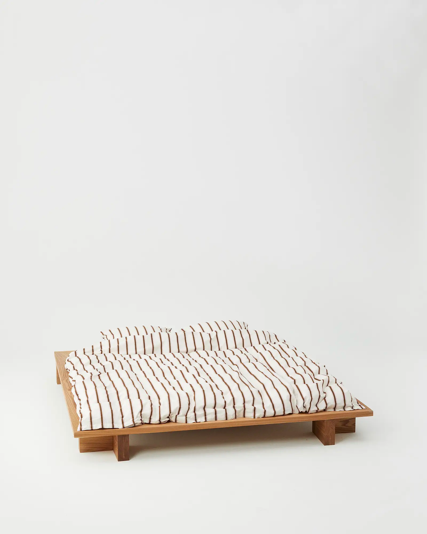 Tekla Cotton Percale Pillowcase - Anholt Stripes - Pair Home Living 3 Tekla Cotton Percale Pillowcase - Anholt Stripes - Pair Home Living