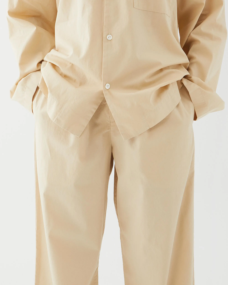 Tekla Fashion Jewellery Poplin Sleep Pants - Khaki 5 Tekla Fashion Jewellery Poplin Sleep Pants - Khaki