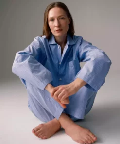 Tekla Dream Gifts For Her Poplin Sleep Shirt - Pin Stripes 13 Tekla Dream Gifts For Her Poplin Sleep Shirt - Pin Stripes