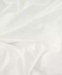 Tekla Cotton Percale Flat Sheet - Broken White