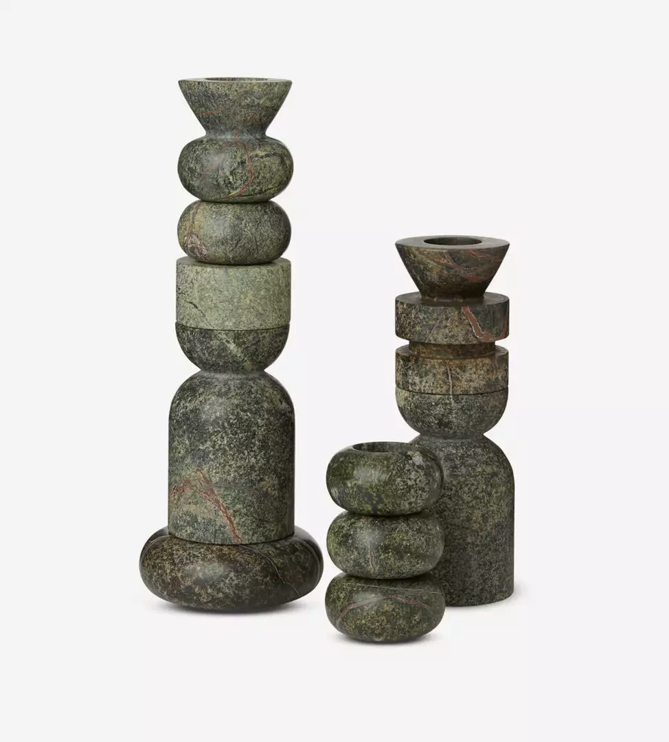 Tom Dixon Rock Tealights (Set Of 3) 2 Tom Dixon Rock Tealights (Set Of 3)