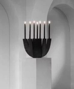 Arno Declercq Septennial Candleholder - Black Home Living