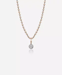 Jessica McCormack Ball N Chain Pendant - Diamond Old Mine Cut