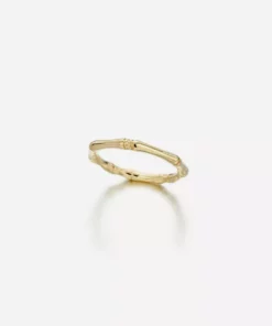 Jessica McCormack Bamboo Ring - Yellow Gold Wide Band Can't Go Wrong