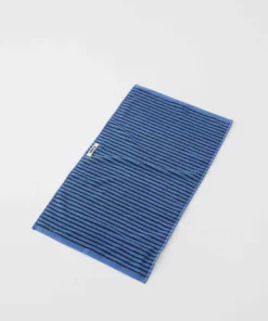 Tekla Home Living Organic Cotton Towels - Blue And Black