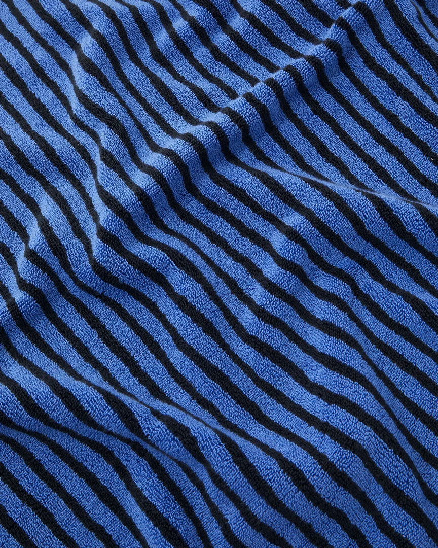 Tekla Home Living Organic Cotton Towels - Blue And Black 3 Tekla Home Living Organic Cotton Towels - Blue And Black