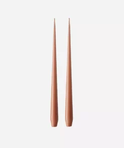 Ester And Erik Tapered Candles 32cm - Brown #72 Home Living