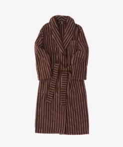 Tekla Classic Bathrobe - Lima Stripe New Arrivals