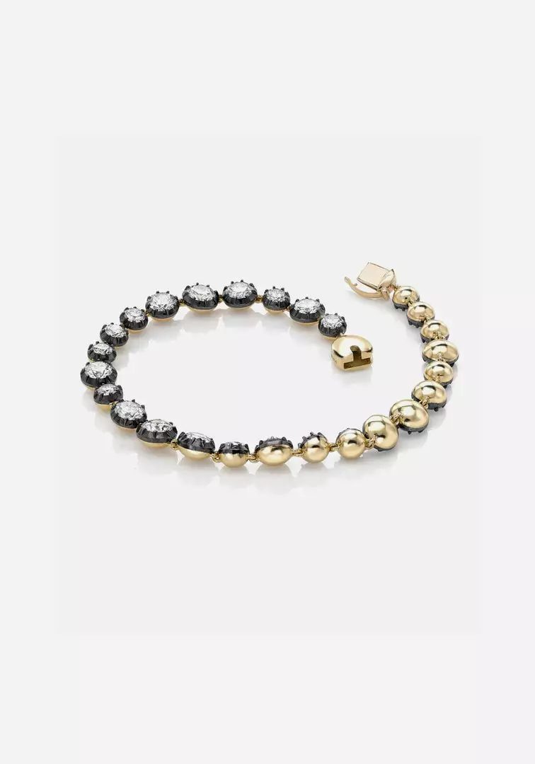 Jessica McCormack Signature Bracelet - Button Back Diamond Bracelet Fashion Jewellery 2 Jessica McCormack Signature Bracelet - Button Back Diamond Bracelet Fashion Jewellery