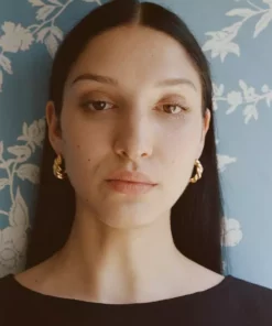 Sophie Buhai Fashion Jewellery Gold Rope Hoop Earrings - Large