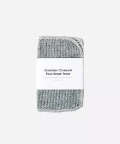 Morihata Home Living Binchotan Charcoal Face Scrub Towel