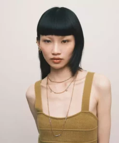 Jessica McCormack Signature Necklace - 18" Multi-Shape Diamond Space Bar Belcher Chain Fashion Jewellery