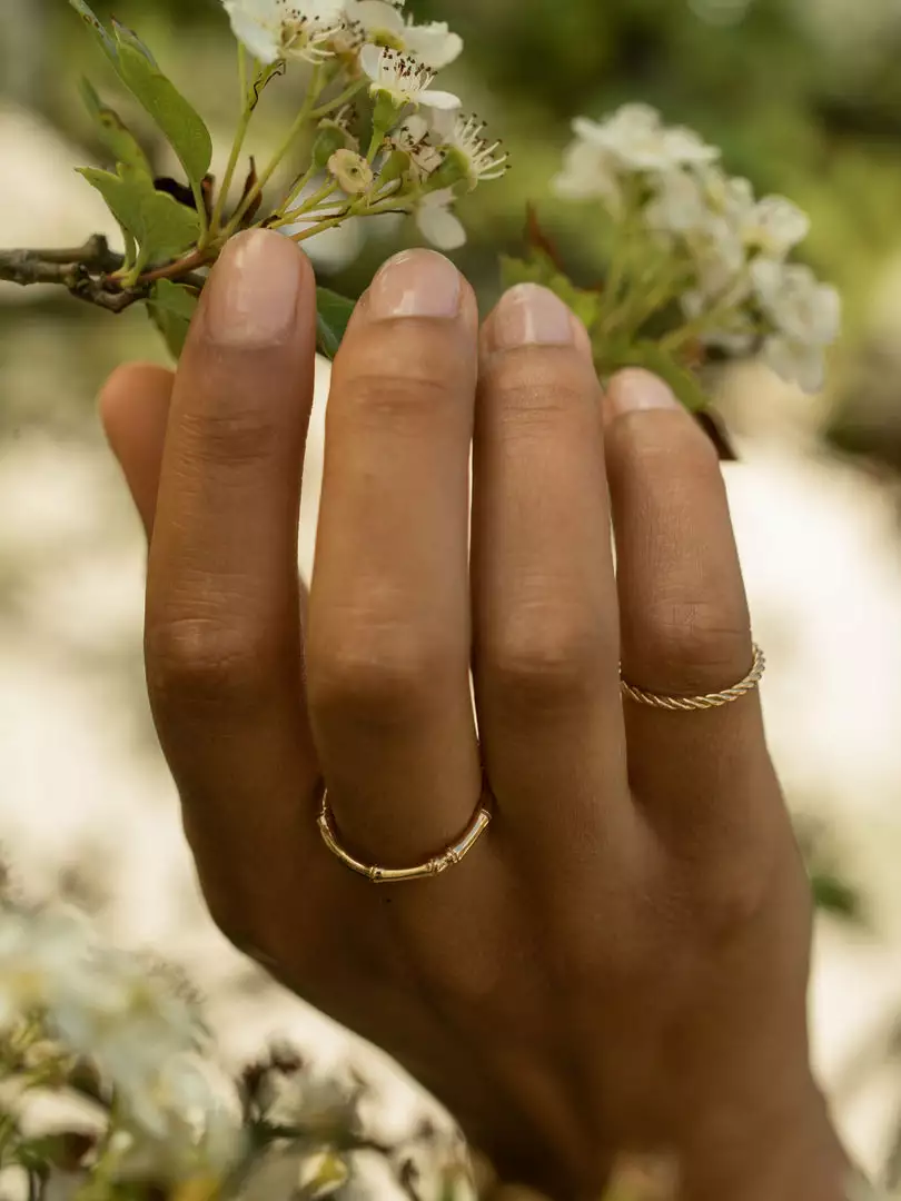 Jessica McCormack Rope Ring - Yellow Gold 3 Jessica McCormack Rope Ring - Yellow Gold