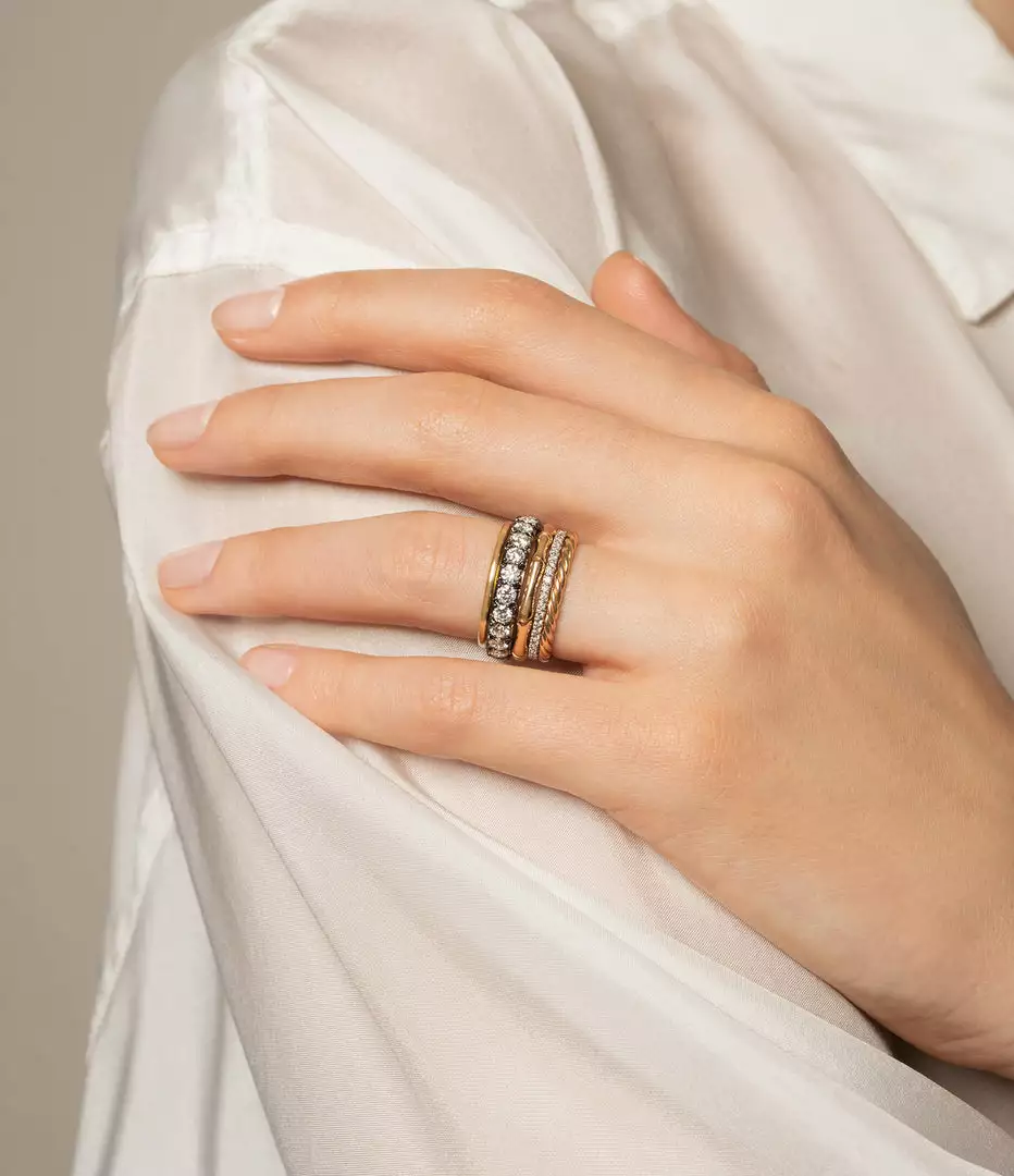 Jessica McCormack Rope Ring - Rose Gold 2 Jessica McCormack Rope Ring - Rose Gold