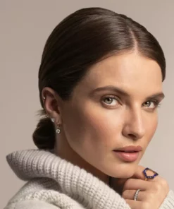 Jessica McCormack Signature Diamond Gypsets - Brilliant Cut Blackened Gold Fashion Jewellery