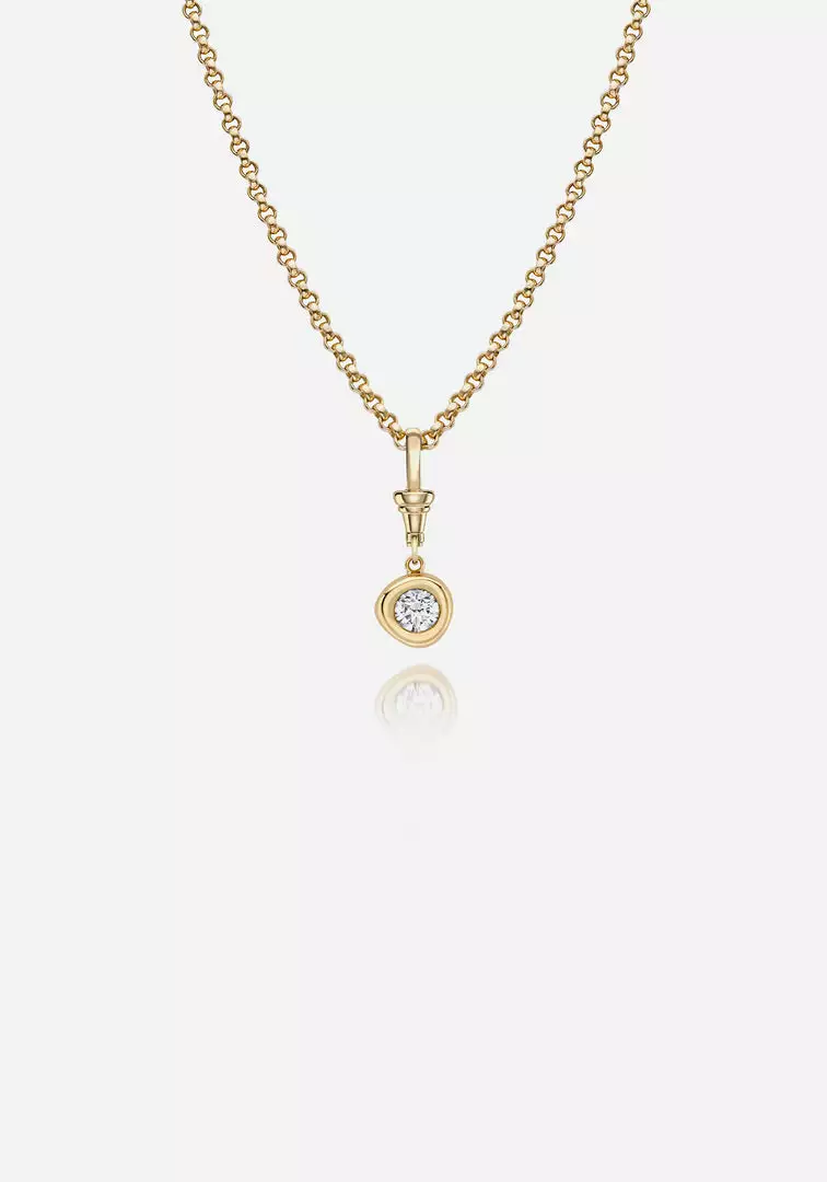 Jessica McCormack Fashion Jewellery On The Rocks Pendant - 0.90ct Round Diamond And Gold 1 Jessica McCormack Fashion Jewellery On The Rocks Pendant - 0.90ct Round Diamond And Gold
