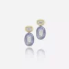 Jessica McCormack On The Rocks Earrings - Baguette Diamond And Chalcedony Drops Fashion Jewellery