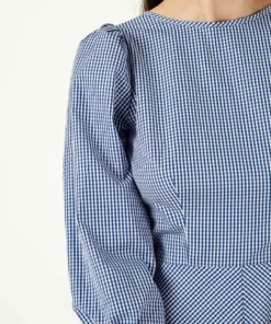 Penny Sage Robin Dress - Bay Blue Gingham Fashion Jewellery