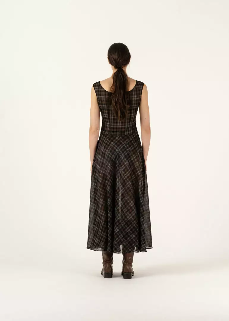 Penny Sage Cleo Dress - Liquorice Check 3 Penny Sage Cleo Dress - Liquorice Check