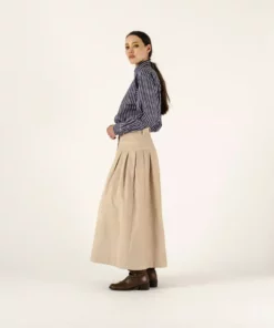 Penny Sage Iris Skirt - Almond Corduroy Fashion Jewellery