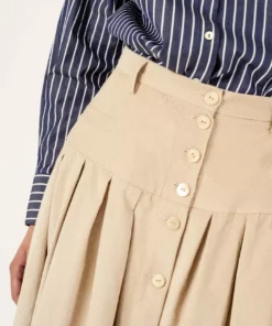 Penny Sage Iris Skirt - Almond Corduroy Fashion Jewellery