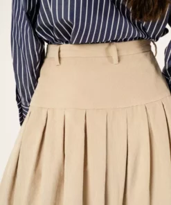 Penny Sage Iris Skirt - Almond Corduroy Fashion Jewellery