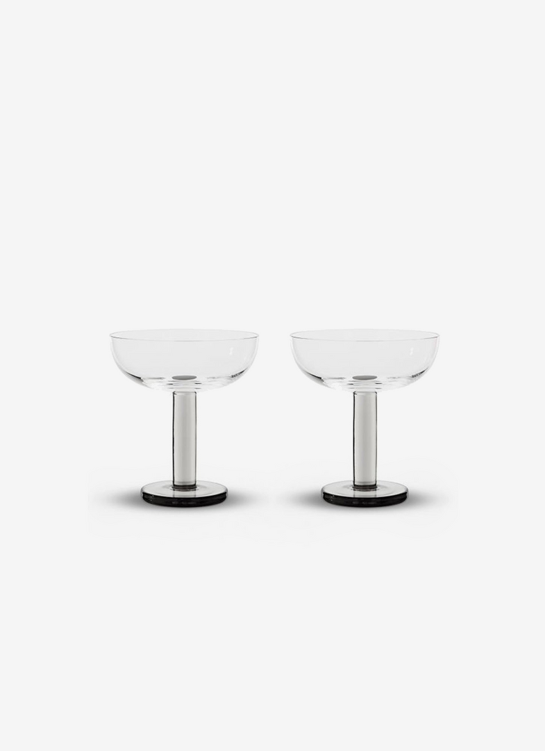 Tom Dixon Puck Coupe Glass (Set Of 2) Home Living 1 Tom Dixon Puck Coupe Glass (Set Of 2) Home Living