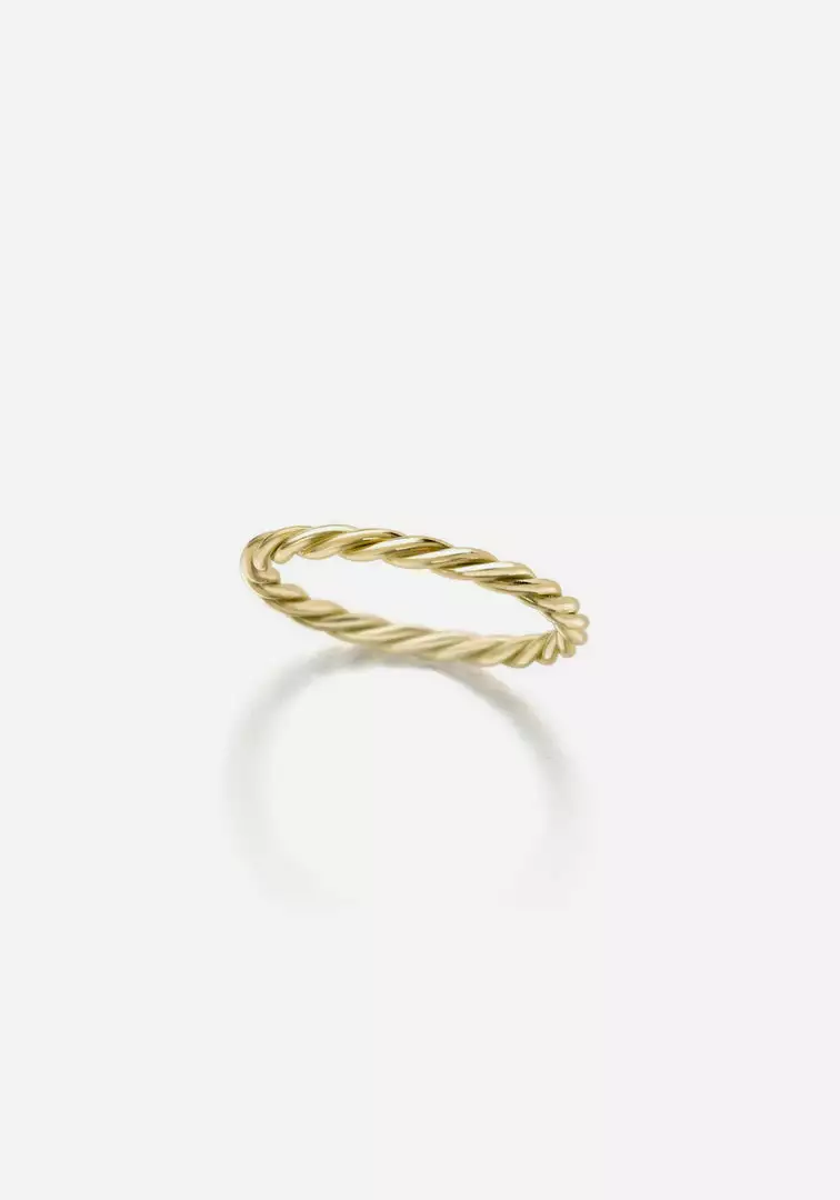 Jessica McCormack Rope Ring - Yellow Gold 1 Jessica McCormack Rope Ring - Yellow Gold