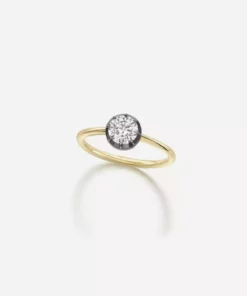 Jessica McCormack Fashion Jewellery Button Back Diamond Ring - Brilliant Cut 0.70ct BWG