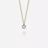 Jessica McCormack Fashion Jewellery Signature Diamond Pendant - Round Diamond Blackened Gold
