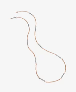 Jessica McCormack Fashion Jewellery Signature Necklace - 30" Space Bar Belcher Chain