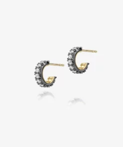 Jessica McCormack Signature Earrings - Diamond Huggie Hoops Fashion Jewellery