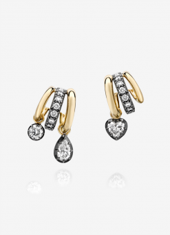 Jessica McCormack Fashion Jewellery Signature Earrings - Multi-Shape Diamond Tripset Hoops - Preorder