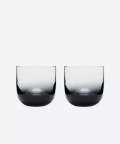 Tom Dixon Tank Whiskey Glass Set - Black Home Living
