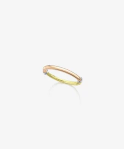Jessica McCormack Fashion Jewellery Fairtrade Gold Band - Tricolour