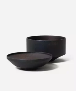 Morihata Tsumugi Wooden Bowl With Lid - Mentsuu