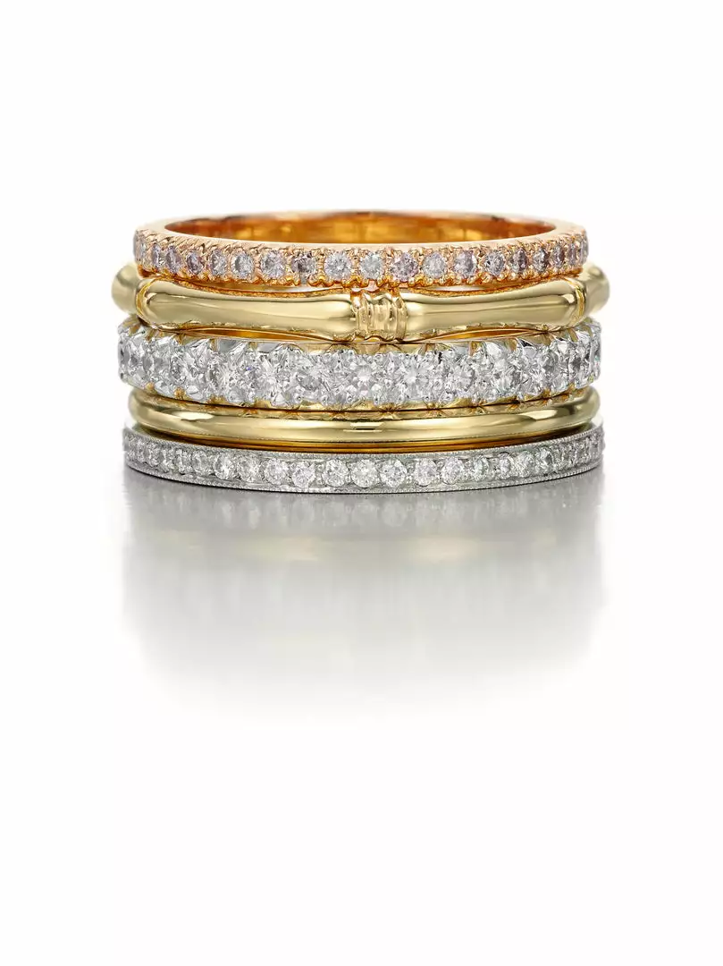 Jessica McCormack Diamond Eternity Band - Cut-Down Small Diamond White Gold 2 Jessica McCormack Diamond Eternity Band - Cut-Down Small Diamond White Gold