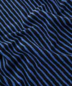 Tekla Organic Cotton Towels - Black And Blue