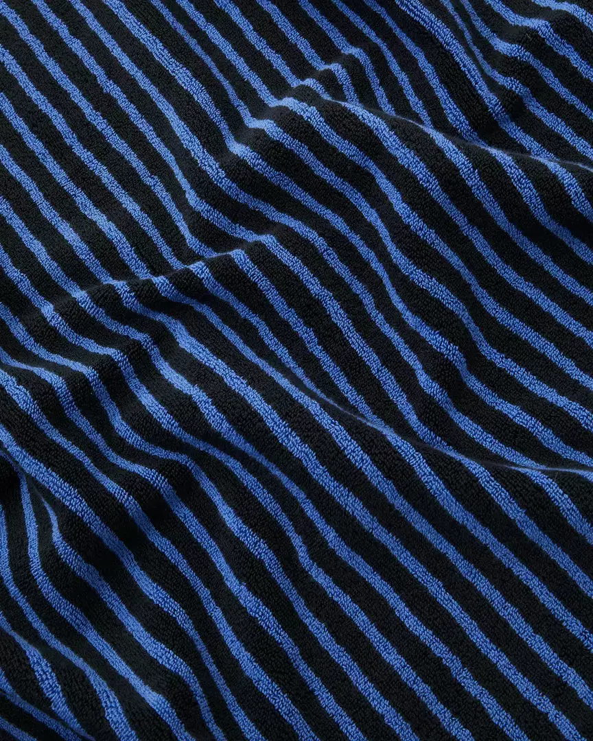 Tekla Organic Cotton Towels - Black And Blue 2 Tekla Organic Cotton Towels - Black And Blue