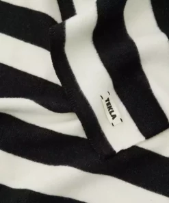 Tekla Home Living Pure New Wool Blanket - Bold Black Stripe