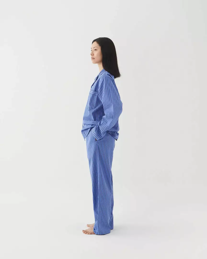 Tekla Poplin Sleep Pants - Boro Stripes Fashion Jewellery 3 Tekla Poplin Sleep Pants - Boro Stripes Fashion Jewellery